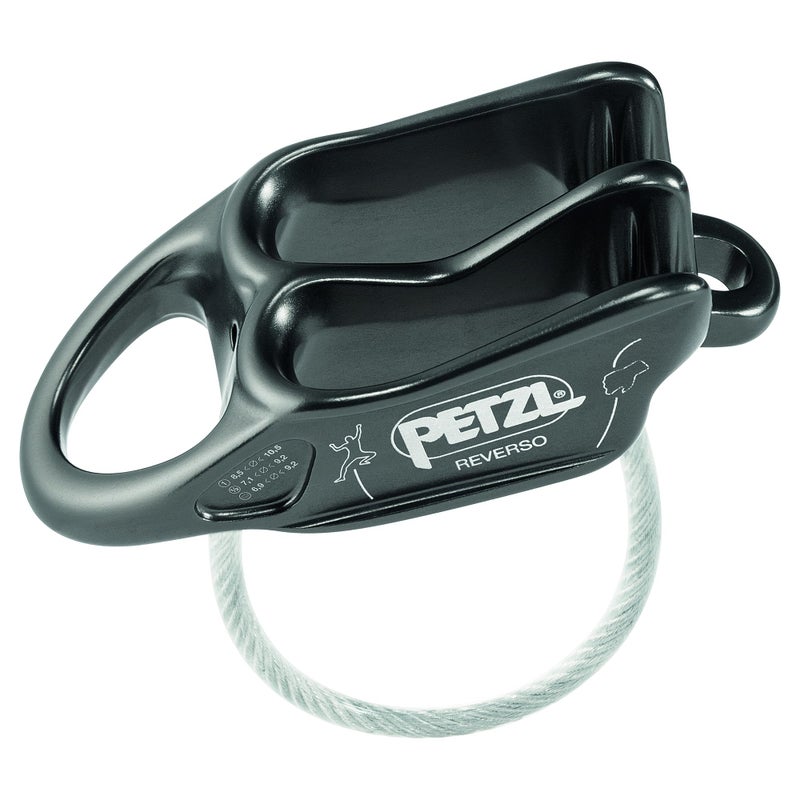 PETZL REVERSO Belay Device - Gray - Image 1